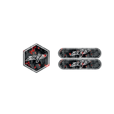 Forged Carbon Voorkap Logo + Reflector Zip Bundel