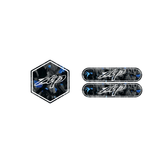 Forged Carbon Voorkap Logo + Reflector Zip Bundel