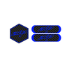 Carbon Zip Front Hood Logo + Reflector Bundle