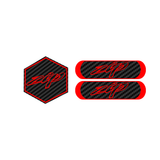 Carbon Zip Voorkap Logo + Reflector Bundel