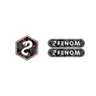 Logo de capot avant en carbone forgé Fenom + réflecteur