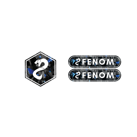 Fenom Forged Carbon Voorkap Logo + Reflector