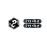 Logo de capot avant en carbone forgé Fenom + réflecteur