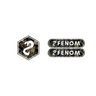 Logo de capot avant en carbone forgé Fenom + réflecteur