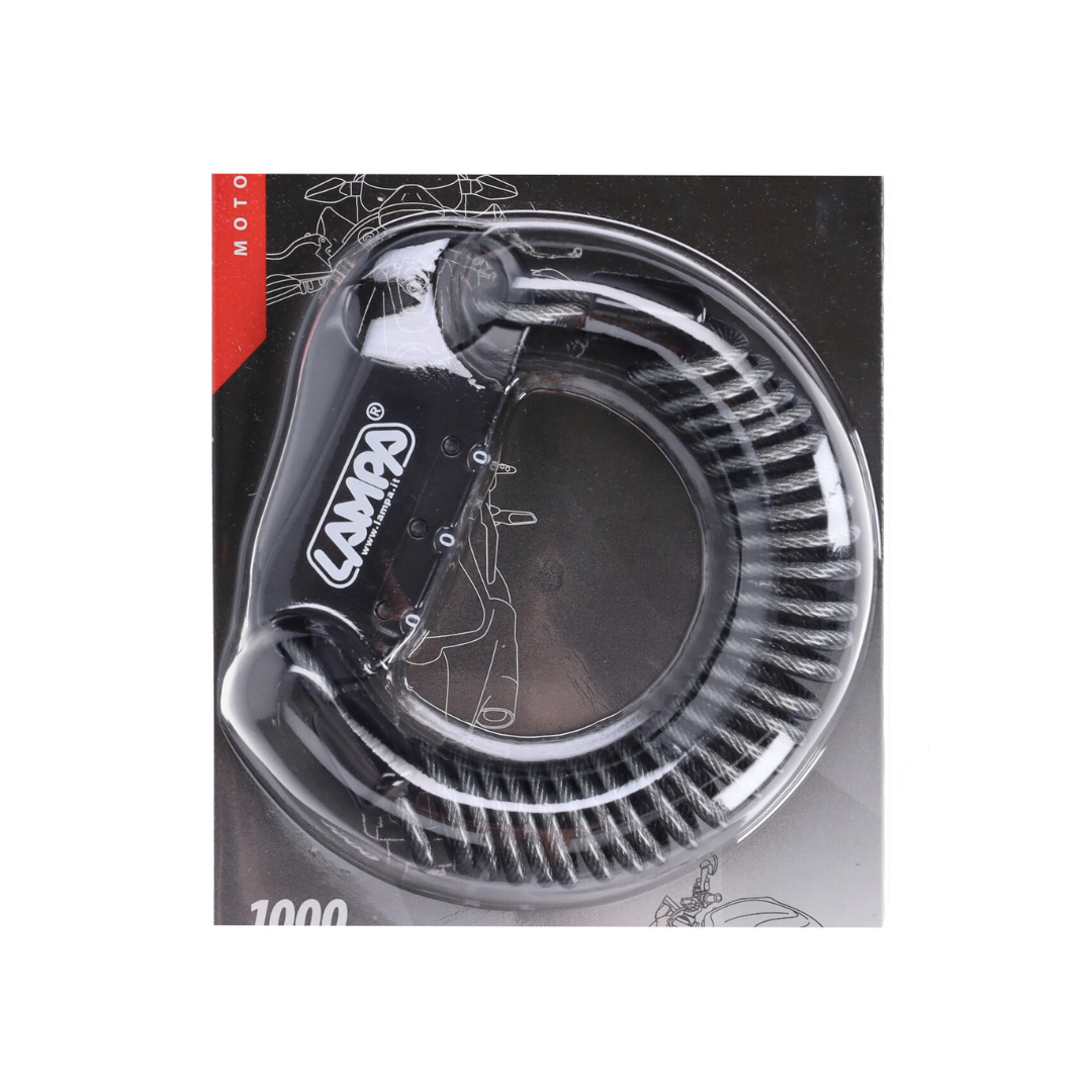 Cijferslot Lampa + Kabel 3MM 150CM Zwart Fatbike