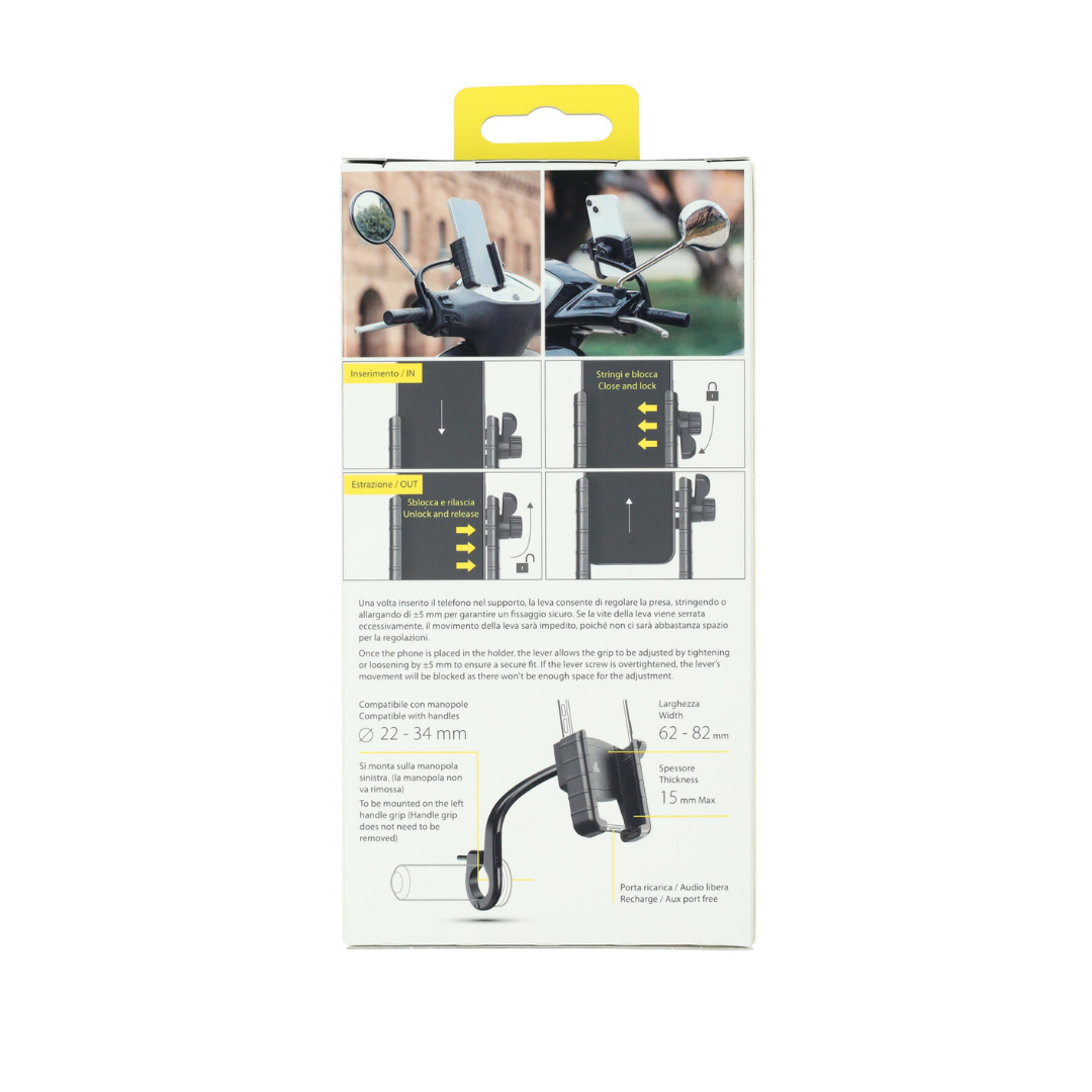 Phone Holder Lampa Handle Mount Left Scooter/Fatbike