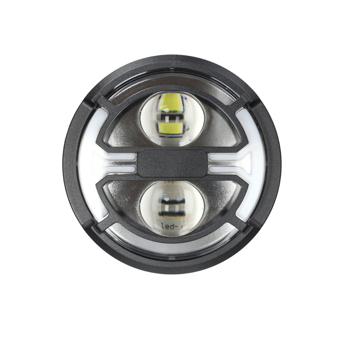Headlight original LED with built-in indicators + mounting kit 5-pin plug V8 Fatbike