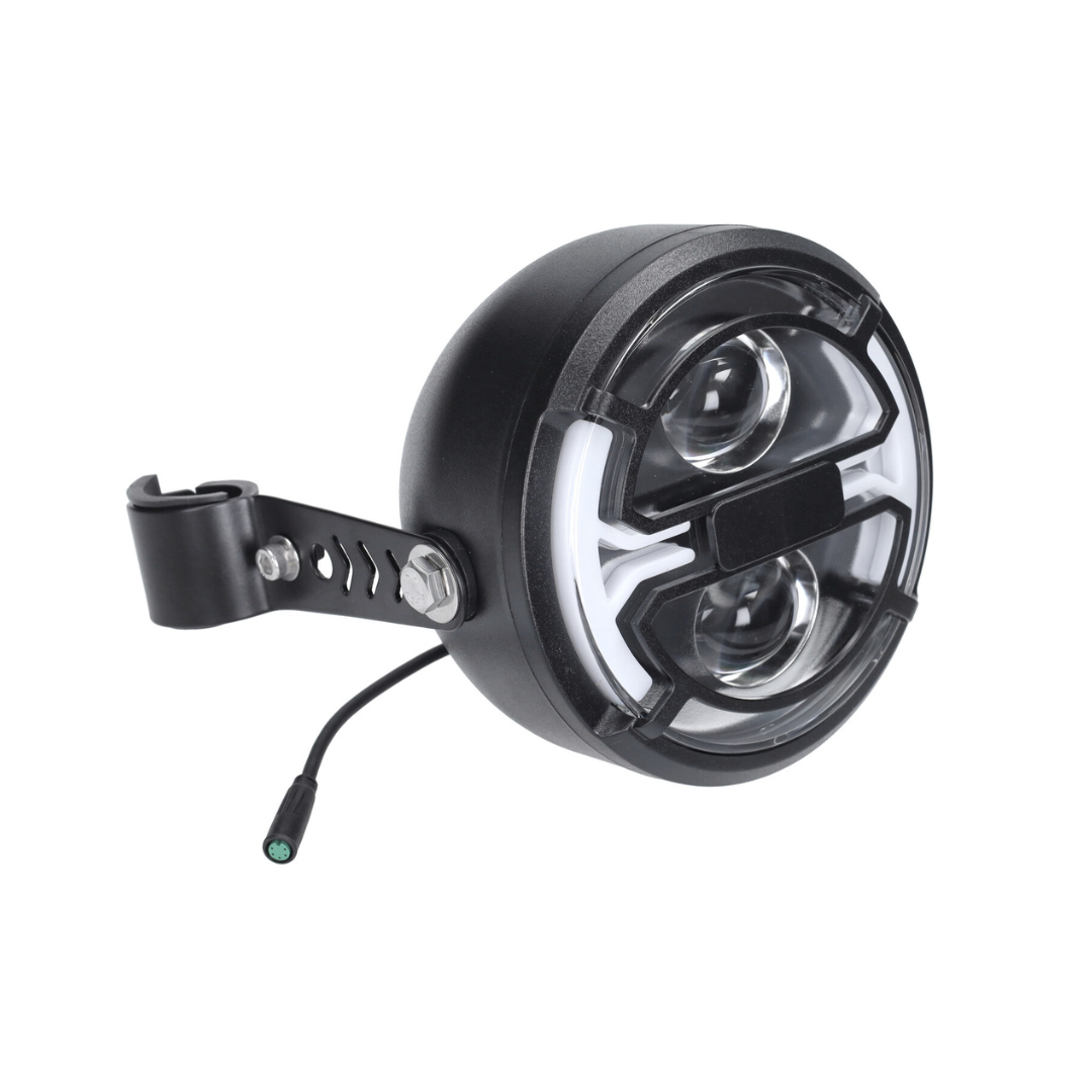 Headlight original LED with built-in indicators + mounting kit 5-pin plug V8 Fatbike