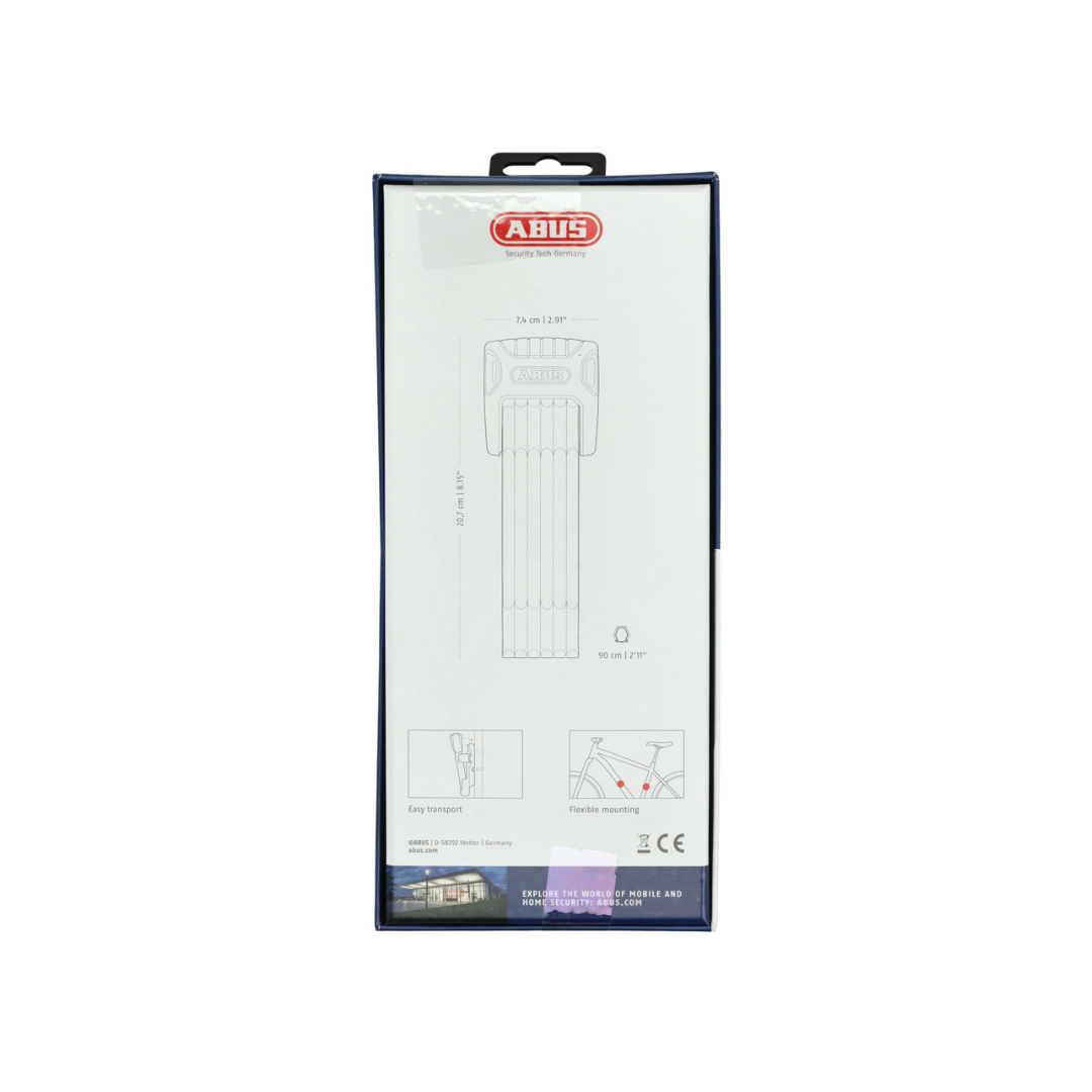 Antivol pliable Abus ART 2 étoiles + Bordo Granit X-Plus 85CM Fatbike