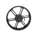 Rear Wheel Black + Motor 48V 500W Black Plug V8 Fatbike