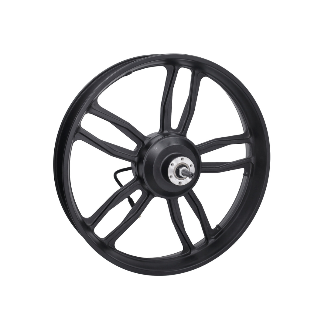 Achterwiel Zwart + Motor 20 Inch 48V 250W Rode Stekker V8 / V20 Fatbike