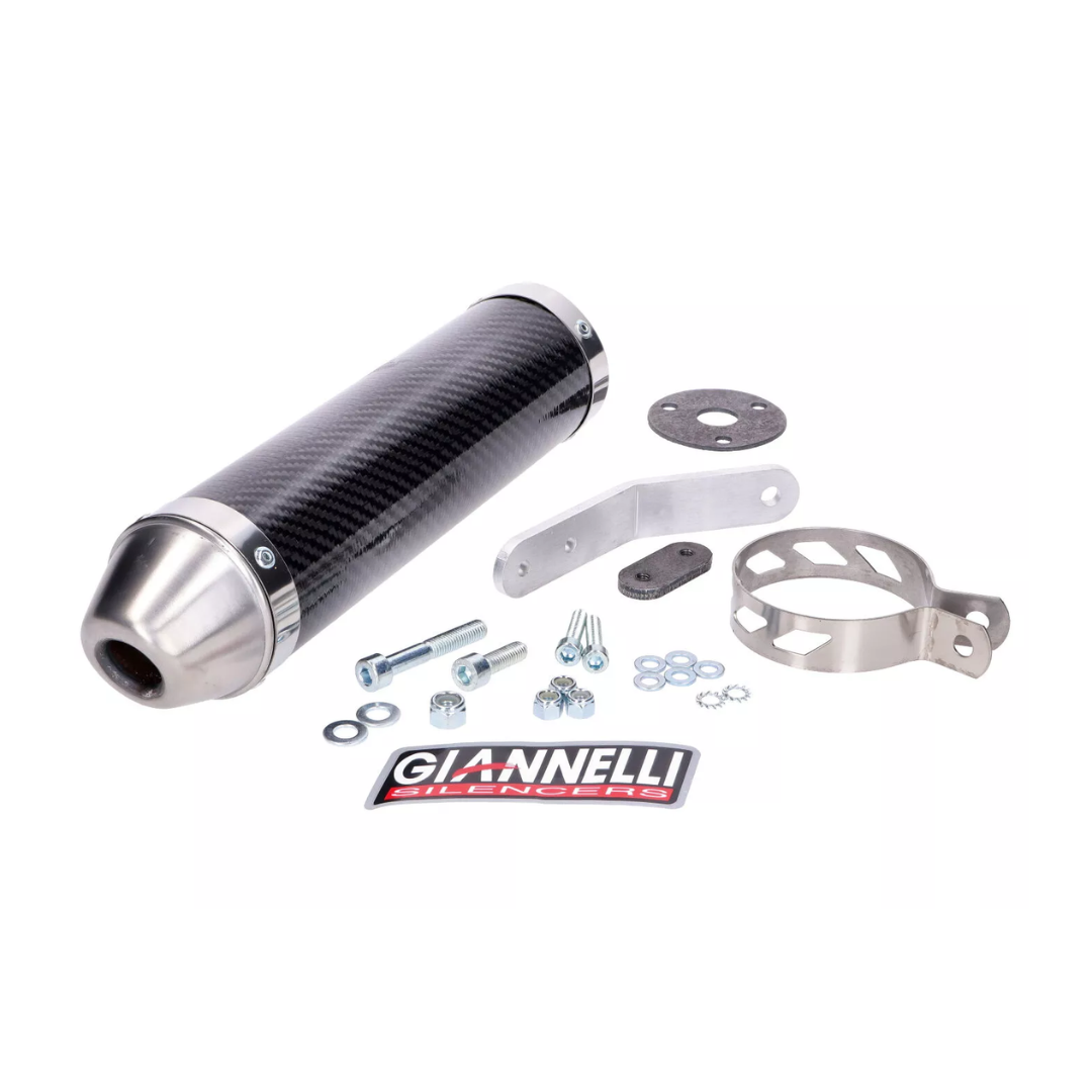 Demper Giannelli Uitlaat Carbon Derbi Senda / Piaggio 2 Takt