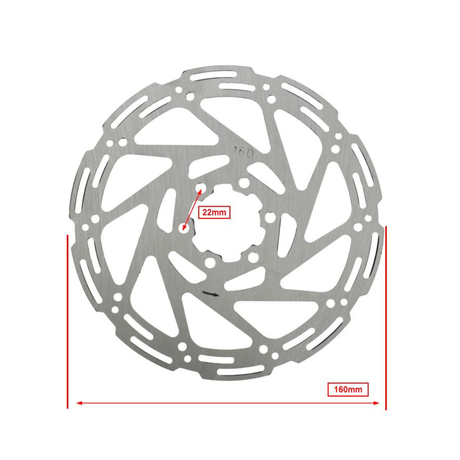 Disco freno 6 fori 160x2.3MM V8/V20 Fatbike