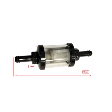 Benzinefilter Zwart 101 Octane 7MM