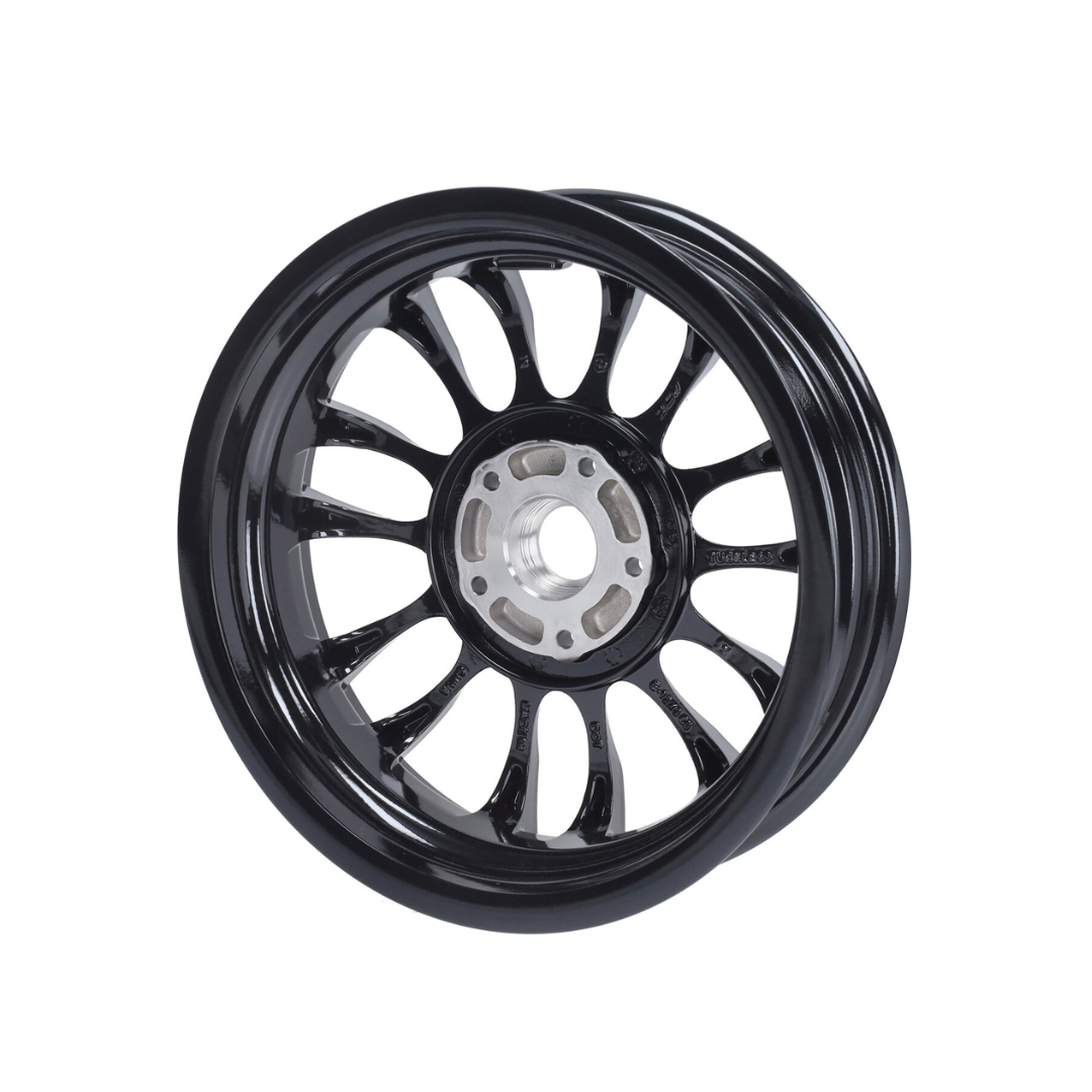 Vordere Felge glänzend schwarz Vespa Sprint
