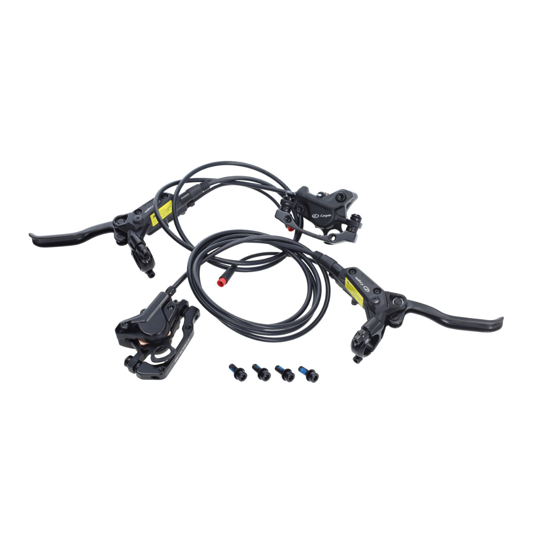 Remklauwset Compleet + Remhendels en Leiding Hydraulisch V8 / V20 Fatbike