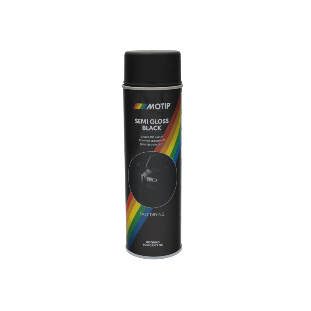 Spray kann halb glänzend schwarz treuen