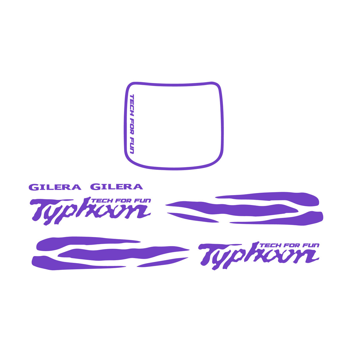 Stickerset Waves Piaggio / Gilera Typhoon