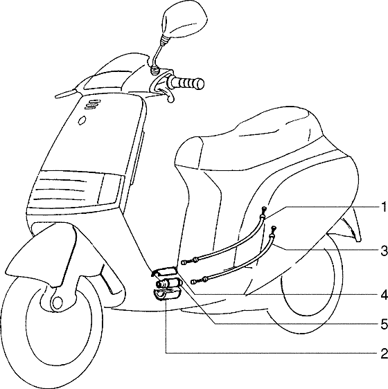 Piaggio Skipper 125 – Bowdenkabels2