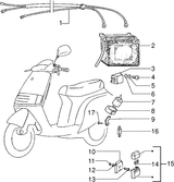 Piaggio Skipper 125 – Elektrische Apparaten3