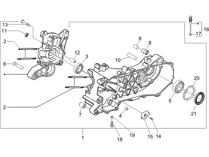 Piaggio Zip 50 4T NOABS E2 2006-2013 – Carter