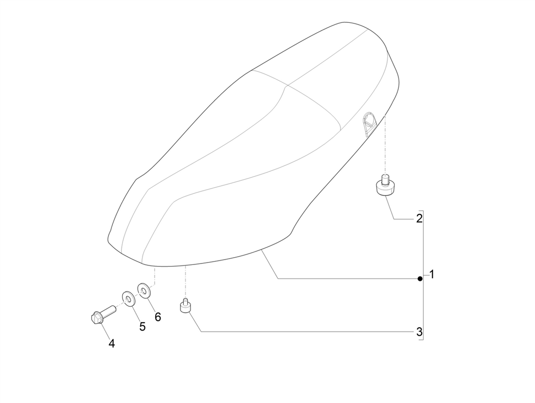 Piaggio Zip 50 4T NOABS E4 2018 - 2020 – Buddyseat