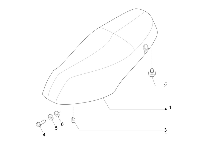 Piaggio Zip 50 4T NOABS E4 2018 - 2020 – Buddyseat