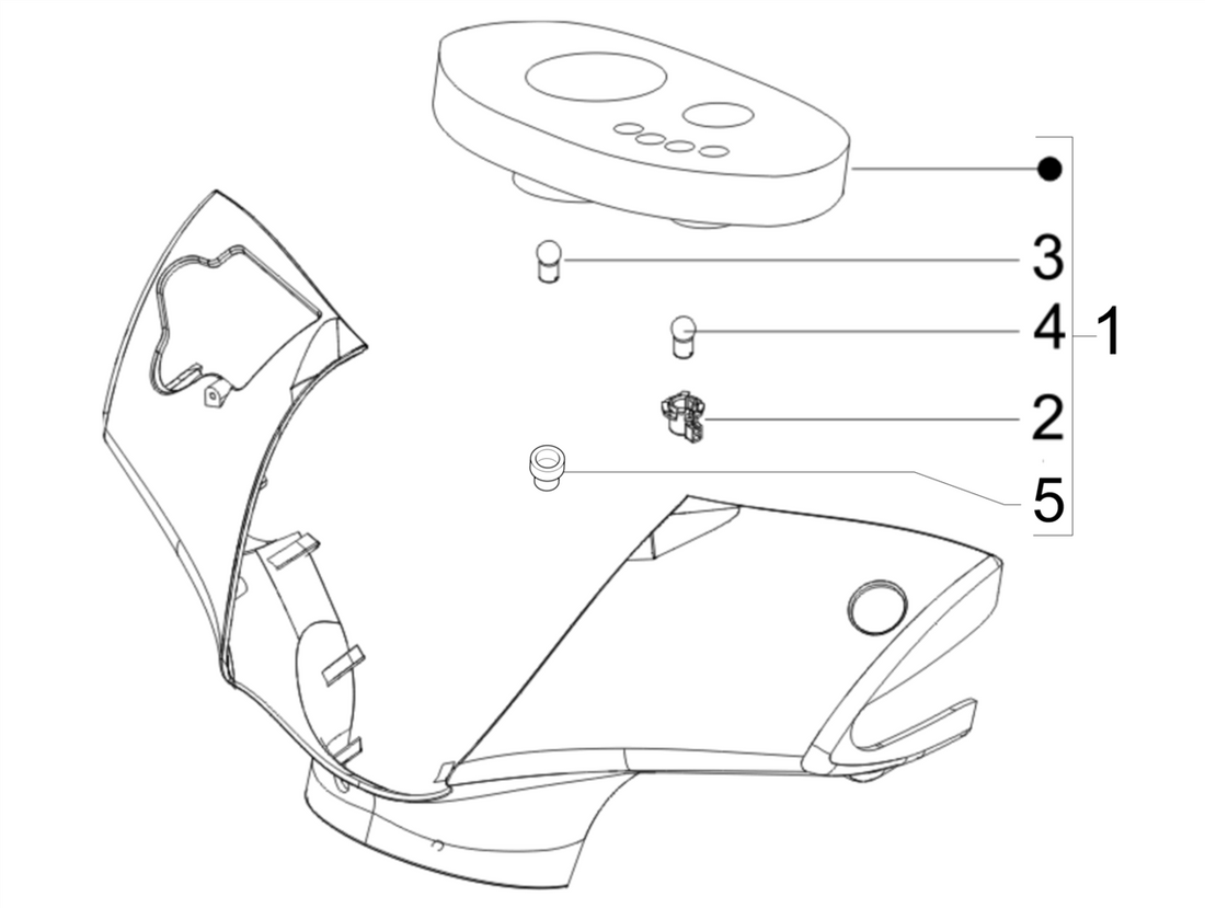 Piaggio Zip 50cc 4 Takt Euro 4 (2018-2020) – Kilometerteller