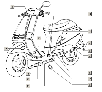 Piaggio Zip 50cc 2 Takt 2000-2016 – Gaskabel