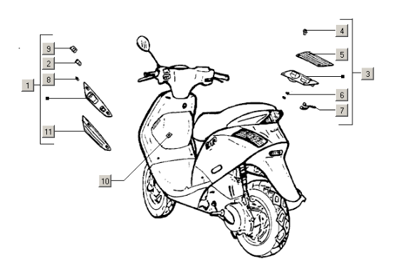 Piaggio Zip 50cc 2 Takt 2000-2016 – Knipperlichten