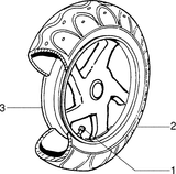 Piaggio Zip Fast Rider RST – Achterwiel