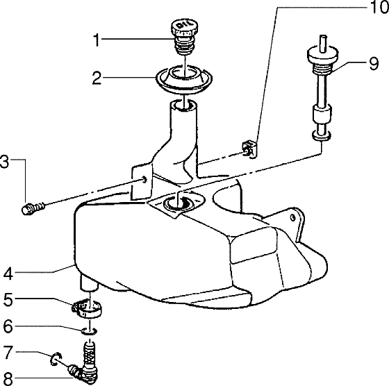 Piaggio Zip Fast Rider RST – Olietank