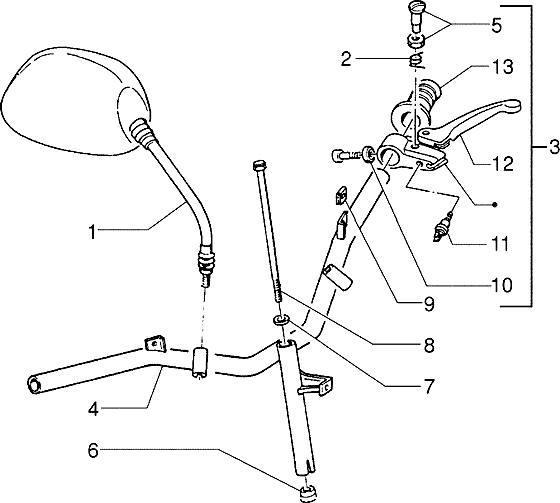 Piaggio Zip Fast Rider RST – Stuur Onderdelen2