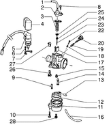 Piaggio Zip SP98 – Carburetor