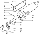 Piaggio Zip SP98 – Silencer