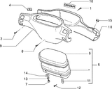 Piaggio Zip SP98 – Speedometer Steering Deck
