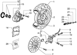 Piaggio Zip SP98 – Front Wheel Brake Caliper