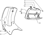 Piaggio Zip SP98 – Front Wheel Luggage Compartment