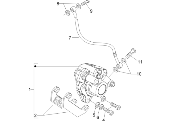 Piaggio Zip SP H2O 50cc 2 Takt 2001-2015 – Remklauw