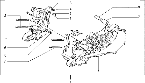 Piaggio Zip Type 1 2 – Behuizing