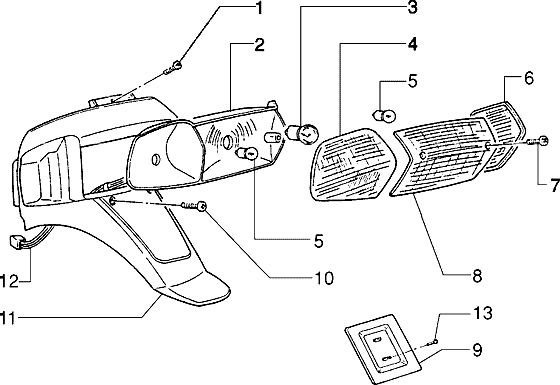 Piaggio Zip Type 1 2 – Kabelbomen