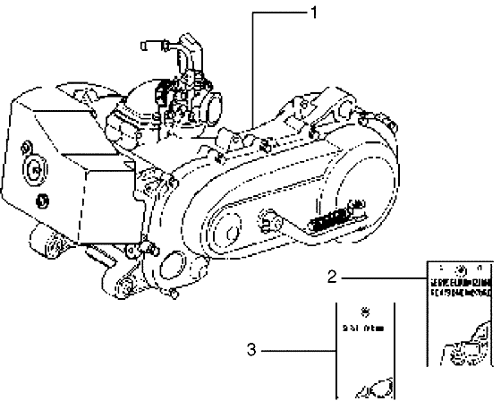 Piaggio Zip Type 1 2 – Motor