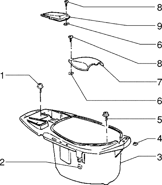Piaggio Zip Type 1 2 – Vak Voor Veiligheidshelm