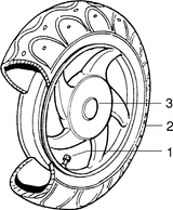 Piaggio Zip Type 3 – Achterwiel