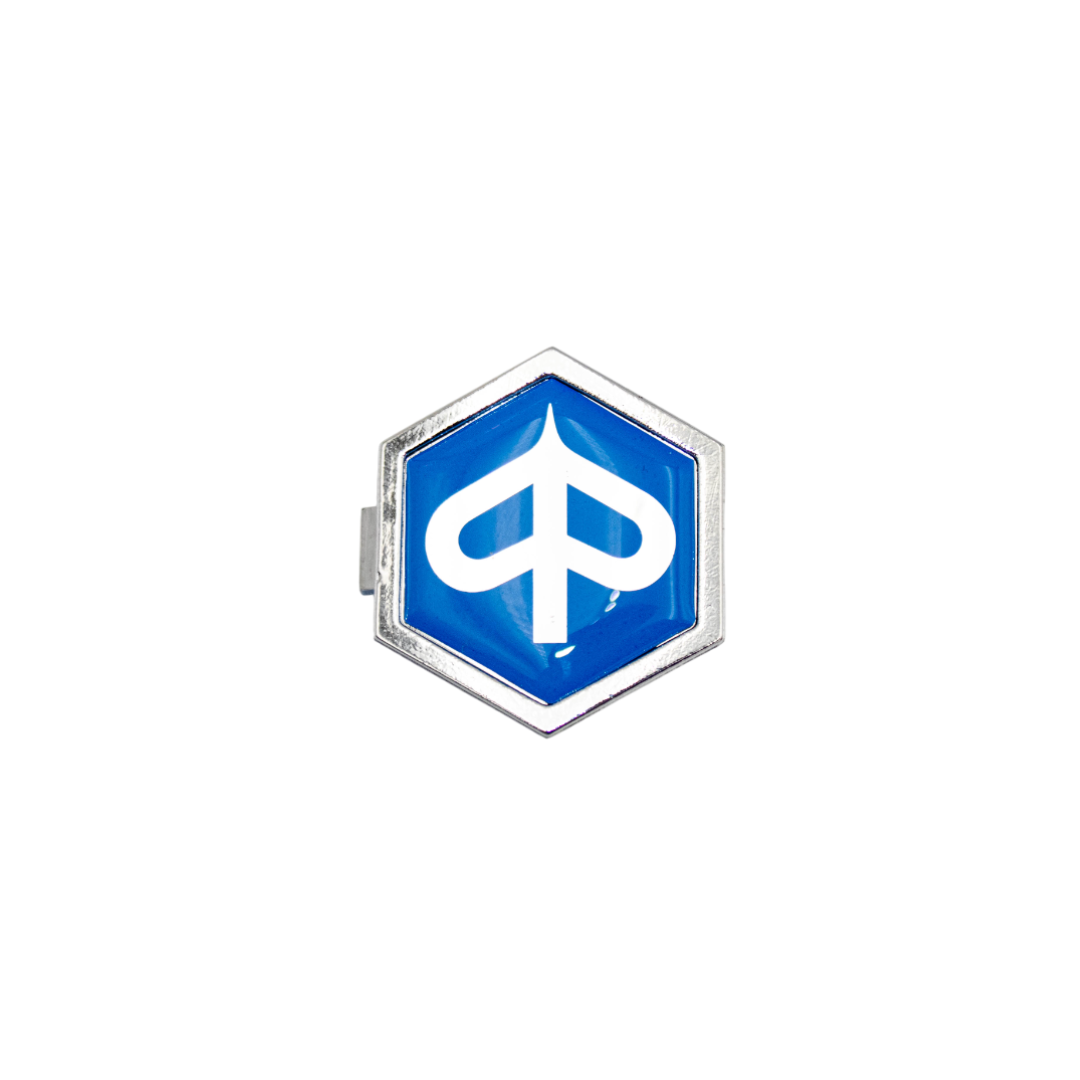 Logo Fare clic su Piaggio Front Schermata Chrome/Blue Piaggio Zip Tipo 3