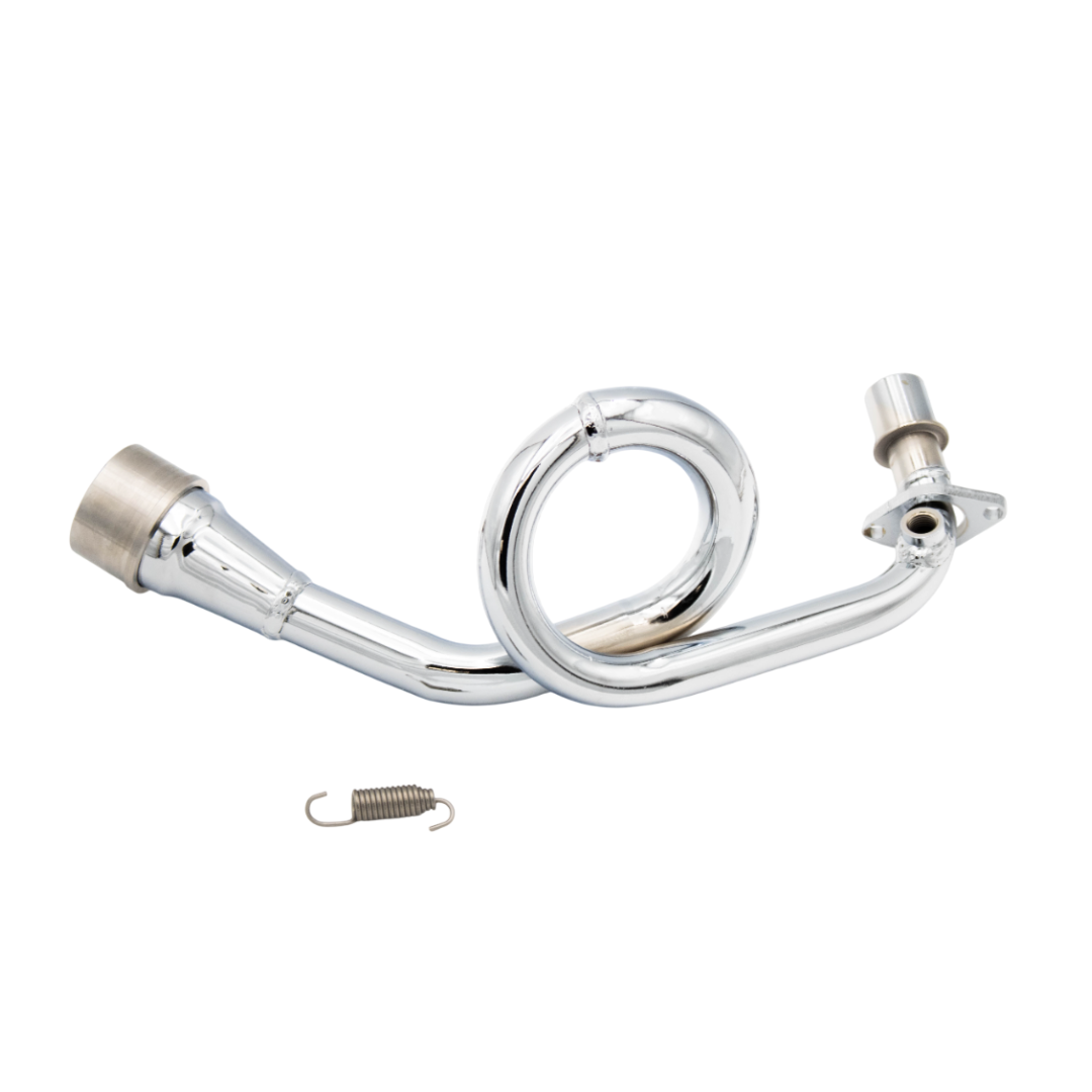 Exhaust bend Turbokit Chrome - Piaggio 4T 3V Euro 5
