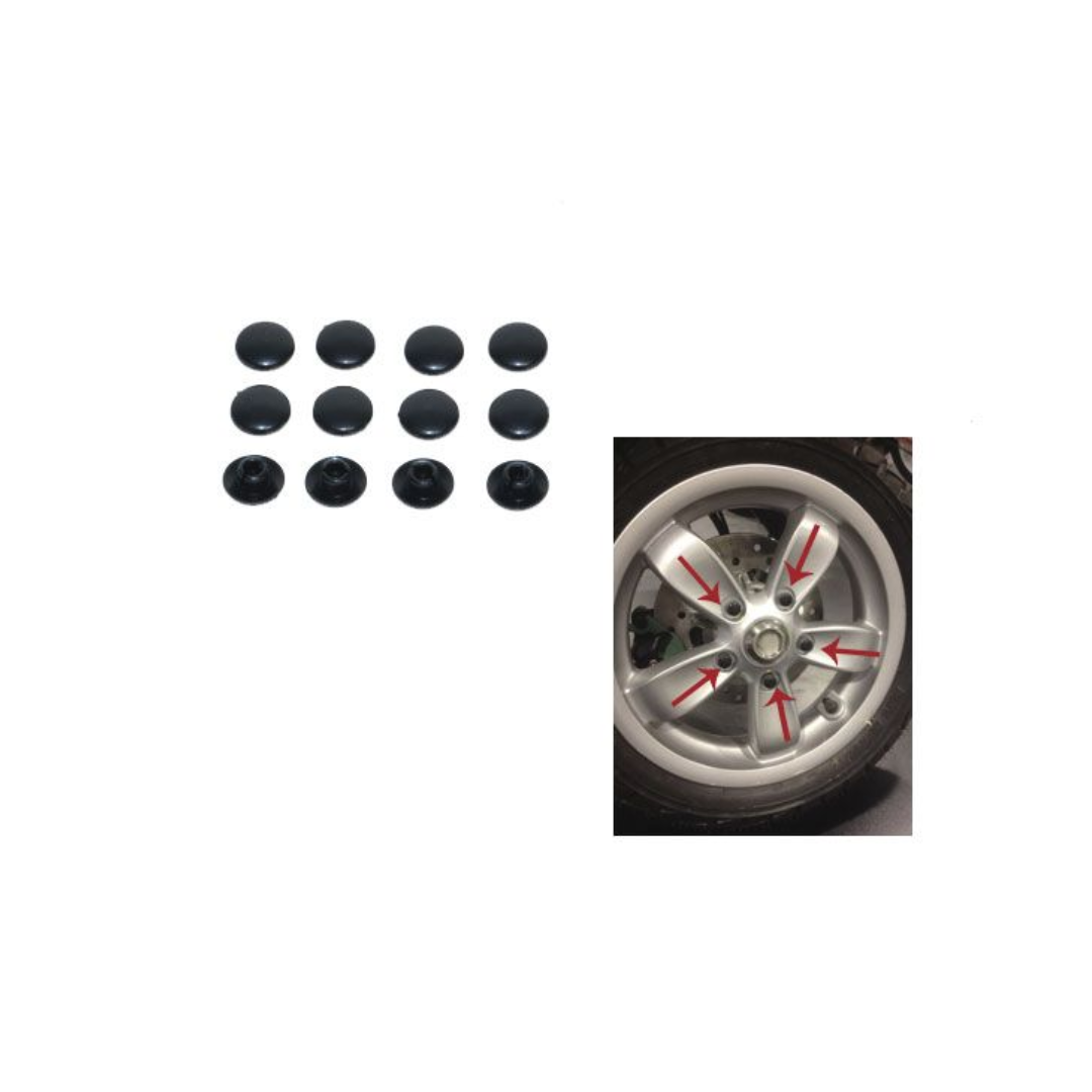Sierdop Allenbout front wheel shine black for m8 bolts - 1 pcs.
