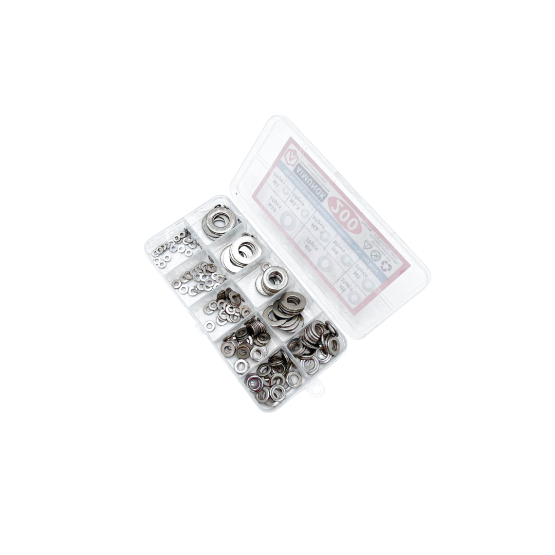 Anelli in acciaio inossidabile 200 pezzi da M2 a M10