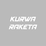 Sticker Kurwa Raketa - 10x4,4CM