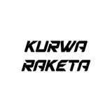 Sticker Kurwa Raketa - 10x4,4CM